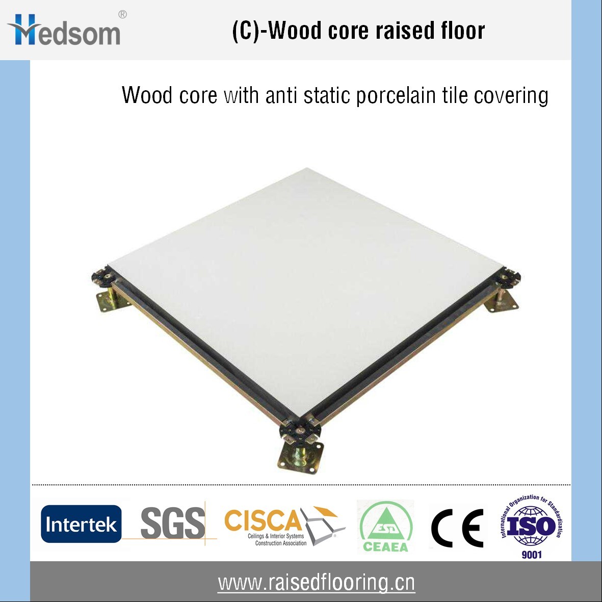 Wood core RF+Ceramic tile